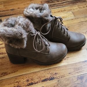 Faux Fur Ankle Booties